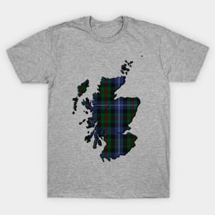 Clan Donnachaidh / Robertson Hunting Tartan Map T-Shirt